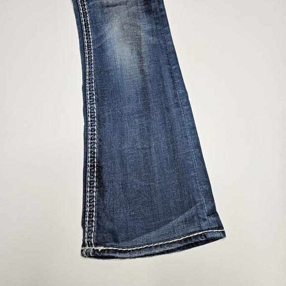 Rock Revival Women's Ellar Blue Slim Boot Cut Jeans - Size 26. - Picture 3 of 16
